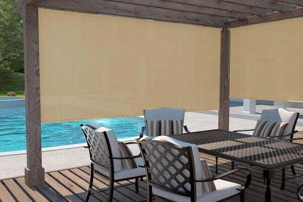 Store enroulable extérieur Coolaroo 1,8 m pour terrasse et pergola
