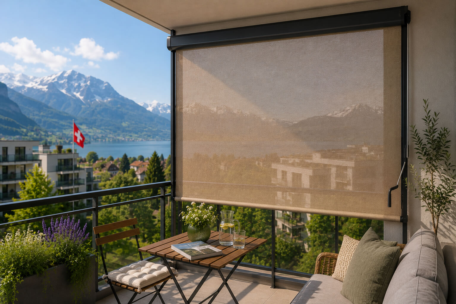 Store extérieur vertical Coolaroo pour balcon